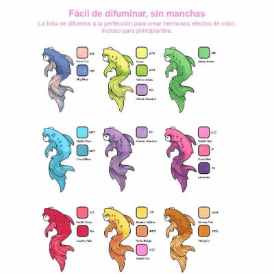 Marcadores Ohuhu - Serire Honolulu (pincel y biselada) - 48 Marcadores + Blender -VARIEDAD DE OPCIONES