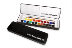 Set Acuarelas Graduate Daler Rowney - 24 colores + pincel y lápiz