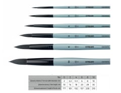 PINCEL ROSA Stream Round - Pincel Acuarela - Variedad de puntas