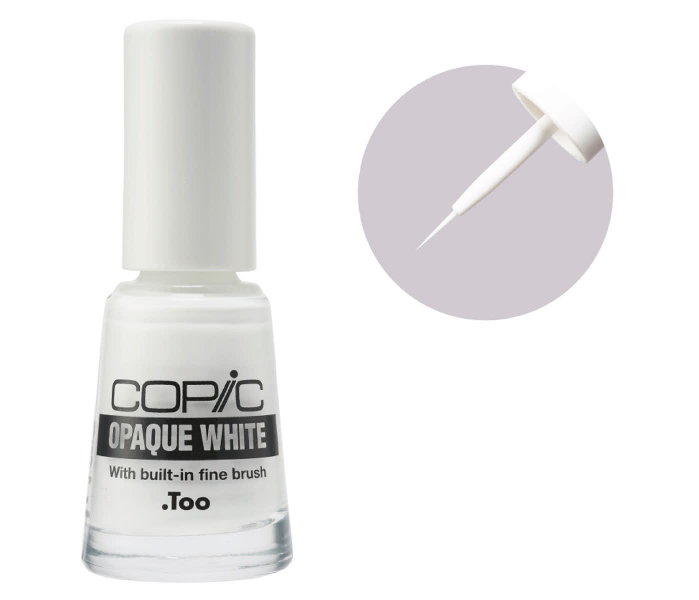 COPIC Opaque White: Bianco Coprente Professionale Con Pennello Applicatore, 6 Ml