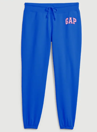 GAP PANTALON JOGGER MUJER LOGO COLOR BRISTOL BLUE | esdemarca.cl