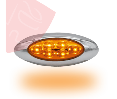 FOCO LATERAL OVALADO 6 LED 12V
