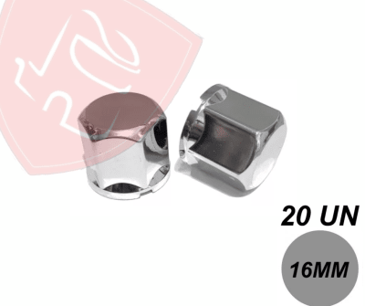 PACK 20 CUBRE TUERCA CROMADA CUBO REDUCTOR 16MM