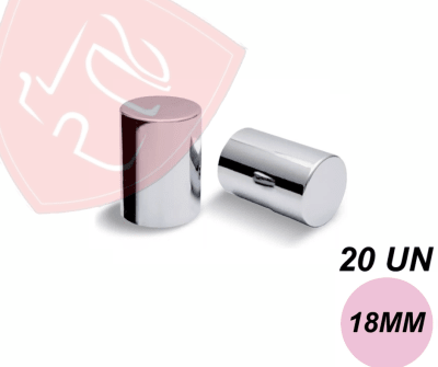 PACK 20 UN CUBRE TUERCA DE MASA CROMADA BOLIVIANA 18MM