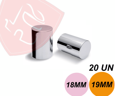 PACK 20 UN CUBRE TUERCA DE MASA CROMADA BOLIVIANA 18MM 19MM