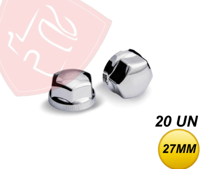 PACK 20 UN CUBRE TUERCAS CROMADA CHASSIS 27 MM AXOR ACTROS