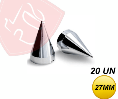 PACK 20 UN CUBRE TUERCA CROMADA AMERICANA 27MM