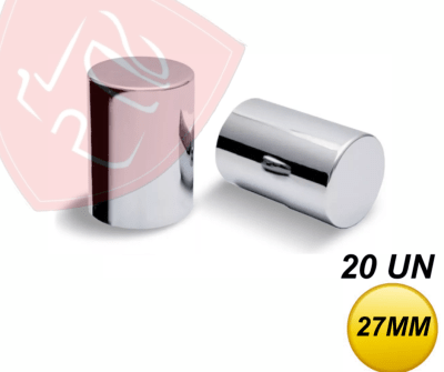 PACK 20 UN CUBRE TUERCA CROMADA BOLIVIANA 27MM