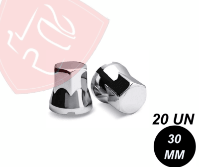 PACK 20 UN CUBRE TUERCA NORMAL CROMADA 30MM