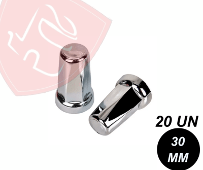 PACK 20 UN CUBRE TUERCA CROMADA BELGA 30MM