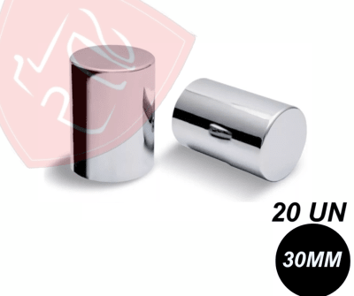 PACK 20 UN CUBRE TUERCA CROMADA BOLIVIANA 30MM