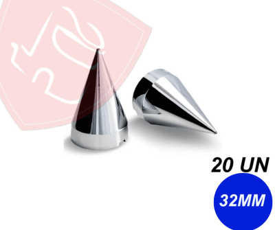 PACK 20 UN CUBRE TUERCA CROMADA AMERICANA 32MM