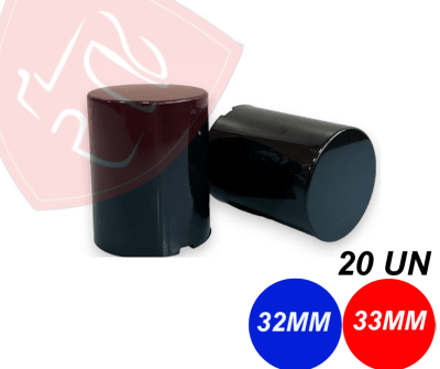 PACK 20 UN CUBRE TUERCA NEGRA BOLIVIANA 32 33MM