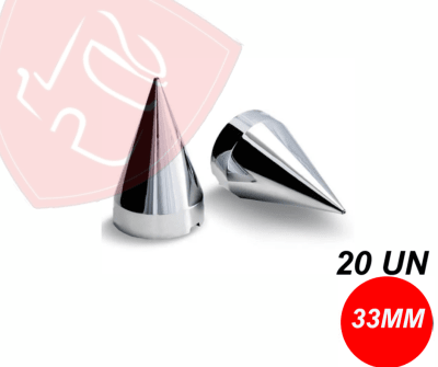 PACK 20 UN CUBRE TUERCA CROMADA AMERICANA 33MM
