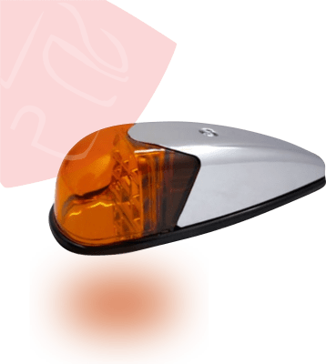 FOCO CABINA 13 LED 12V CUBIERTA CROMADA
