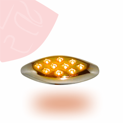 FOCO LATERAL OVALADO 10 LED 24V DOBLE CONTACTO