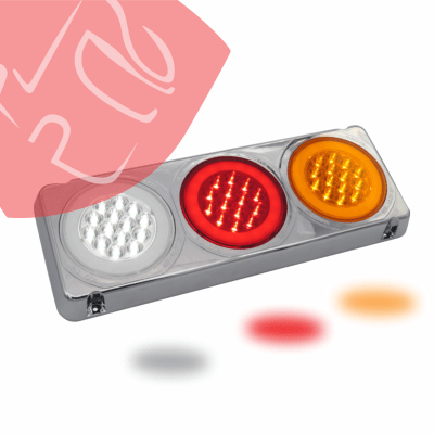 JG FOCOS TRASEROS HALO 96 LED 24V BLANCO AMARILLO ROJO 24V