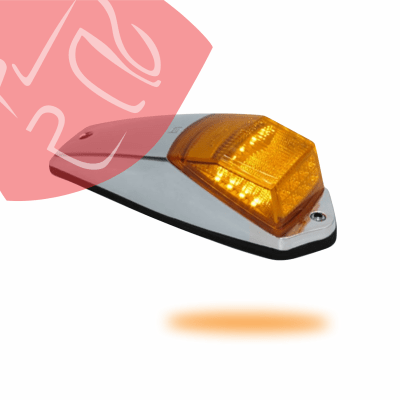 FOCO CABINA 20 LED 24V CUBIERTA CROMADA