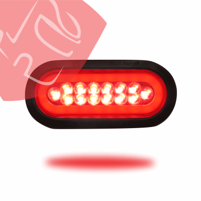 FOCO TRASERO OVALADO BASE GOMA HALO 35 LED 12V