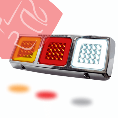 JG FOCOS TRASEROS HALO 108 LED 12V BLANCO AMARILLO ROJO