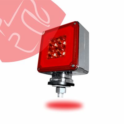 FOCO SEMAFORO CUADRADO CHICO HALO 38 LED 24V