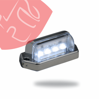 FOCO PATENTE 4 LED 24V BLANCO
