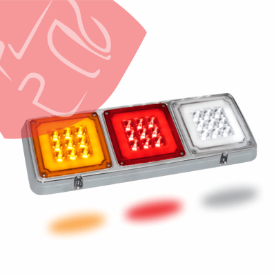 JG FOCOS TRASEROS HALO 3 150 LED 24V