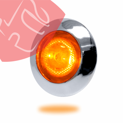 BOTON 1 LED 2.5 CMS 12V