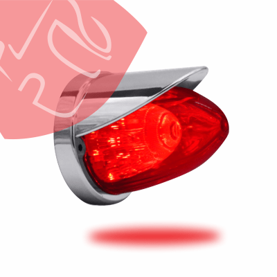 FOCO LATERAL MISIL HALO DE SOBREPONER 12 LED VISERA 12V