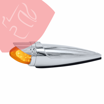 FOCO CABINA MISIL LED AMARILLO 12V CON VISERA