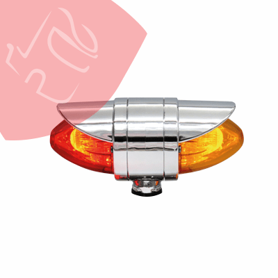 SEMAFORO TIPO MISIL DOBLE CARA 18 LEDS (VISERA)  12V