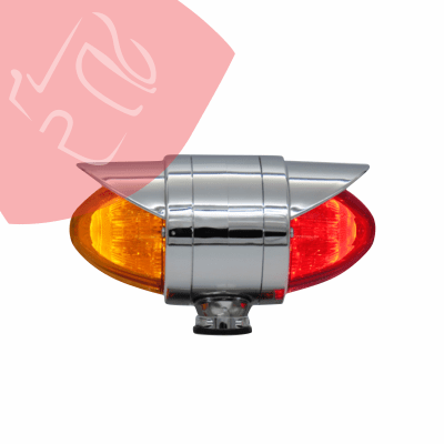 SEMAFORO TIPO MISIL DOBLE CARA 18 LED VISERA 12V