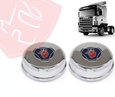 JG TAPAS EJES DELANTERAS CROMADAS PINTADA SCANIA S4