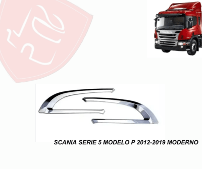 JG ENTRADA DE AIRE CROMADAS SCANIA SERIE 5 P MODERNO 2012-2019
