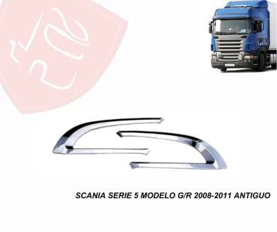 JG ENTRADA DE AIRE CROMADAS SCANIA SERIE 5 G/R ANTIGUO 2008-2010