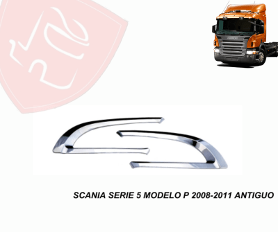 JG ENTRADA DE AIRE CROMADAS SCANIA SERIE 5 MOD. P ANTIGUO 2008-2010