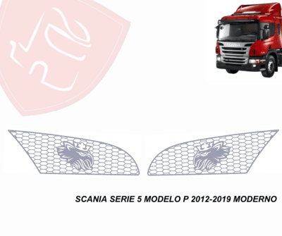 JG REJILLA INOX TOMA DE AIRE SCANIA S5 MOD. P MODERNO 2012-2019