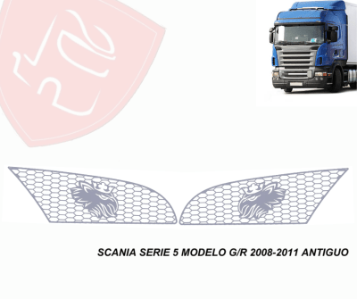 JG REJILLA INOX TOMA DE AIRE SCANIA S5 MOD. G/R ANTIGUO 2008/2011
