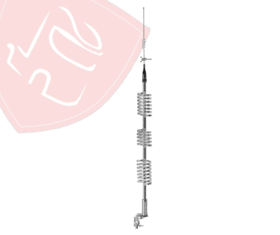 ANTENA 3 RESORTES, CROMADA, DECORACION (107cm/ 42.126in) 1PC