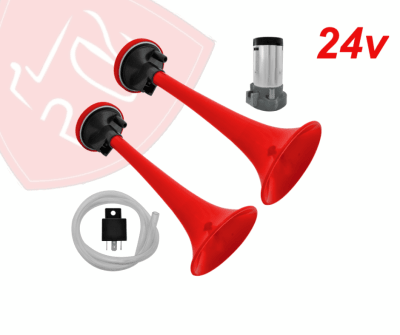 CORNETA DOBLE PLASTICA CON COMPRESOR 24V 1PC