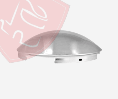 TAPA EJE DELANTERO CROMADO 5/16, 5 UÑAS REDONDO MEDIA LUNA