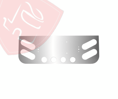 PANEL TRASERO PARA LUCES OVALADAS ACERO INOXIDABLE