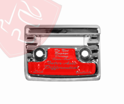 CUBIERTA CROMADA ROJA PARA ACCIONAR EJE DIFERENCIAL