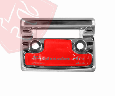 CUBIERTA CROMADA ROJA PARA SUSPENSION DE AIRE
