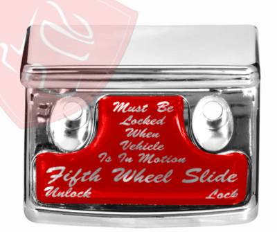 CUBIERTA CROMADA ROJA PARA 5TA RUEDA