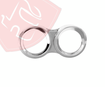 CUBIERTA PEQUEÑA HORIZONTAL 2 RELOJES CROMADAS CASCADIA