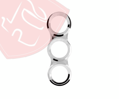 CUBIERTA TRIPLE VERTICAL CROMADA TABLERO CASCADIA