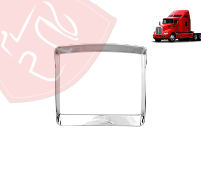 BISEL CENTRAL PARA TABLERO DE INSTRUMENTOS KENWORTH 2006+ EN ABS CROMADO