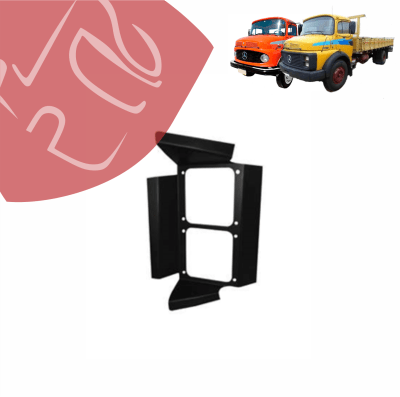SOPORTE ADAPTADOR FOCOS DERECHO MERCEDES BENZ 1113 1518 CARA NEGRA