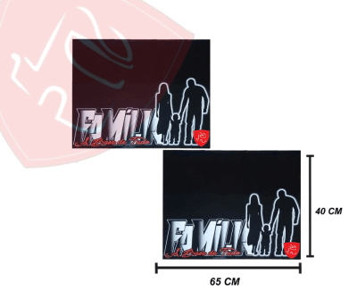 JG GUARDABARROS PERSONALIZADO MEU FAMILIA 65X40